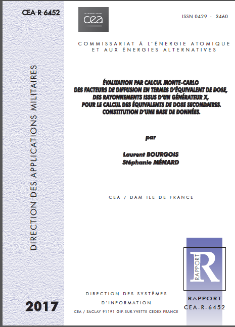 Couverture de manuel Référence géné X MCNP/CEA